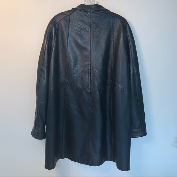 Bod & Christensen Black Mid Length Soft Leather Jacket - Picture 2 of 10